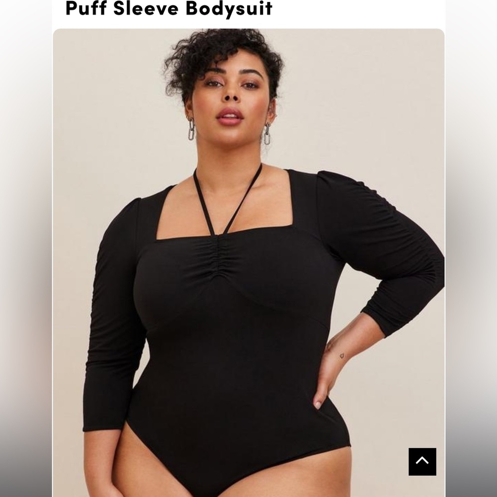 Torrid 2 (18-20) Puff Sleeve Bodysuit